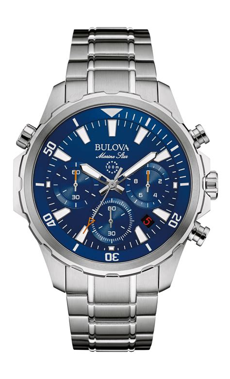 bulova mens sea master watches low prices|bulova marine star chronograph watch.